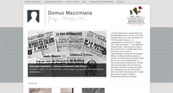 Desktop Screenshot of domusmazziniana.it