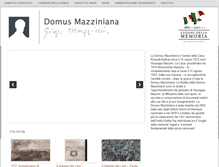 Tablet Screenshot of domusmazziniana.it